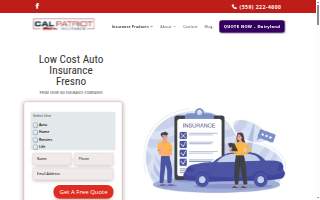 Cal Patriot Insurance website