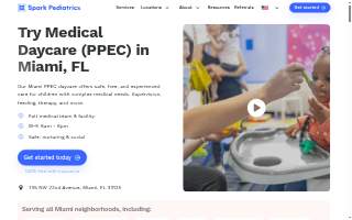 Spark Pediatrics Medical Daycare (PPEC) - Miami website