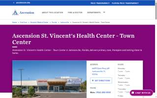 Ascension St. Vincent's Health Center - Town Center website