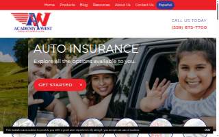 Academy West Insurance website