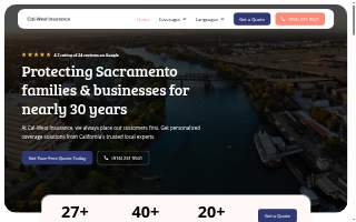 Cal-West Insurance Svcs, Inc. website