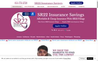 SR22 Insurance California Savings of Sacramento website