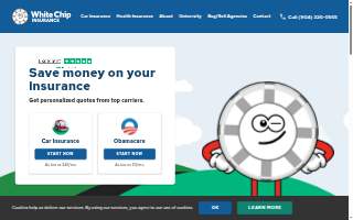 White Chip Insurance website