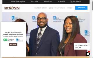 Brown Insurance Agency website