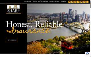 Sharp Insurance Agency, LLC website