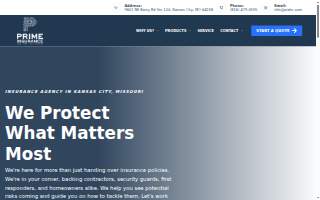 Prime Insurance Agency website