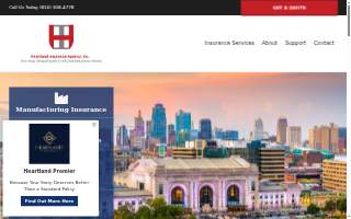 Heartland Insurance Agency website