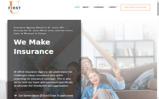UFirst Insurance Agency website