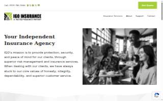 IGO Insurance Agency website