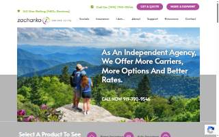 Zacharko Insurance Agency website