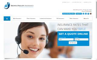 Brown Phillips Insurance website