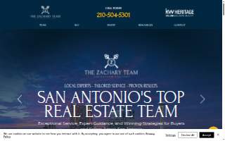 The Zachary Team San Antonio REALTORS® website