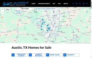 Flex Group Real Estate of Austin website