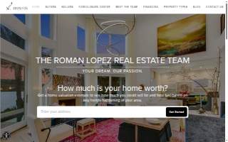 The Roman Lopez Real Estate Team website
