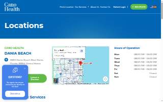 Cano Health of Dania Beach website