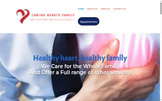 Caring Hearts Family Medical Center website