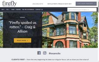 Firefly Real Estate website