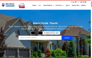Marciniak Team - RE/MAX Lakeside website