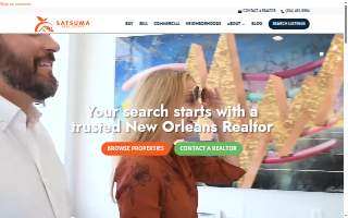 Satsuma Real Estate of Harahan website