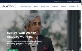 Avidian Wealth Solutions website