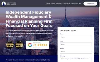 Liberty One Wealth Advisors website