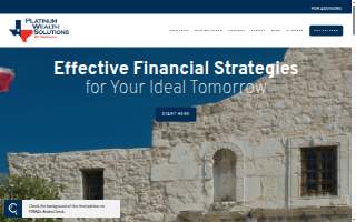 Platinum Wealth Solutions of Texas, LLC website