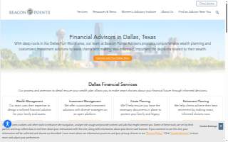 Beacon Pointe Advisors of Dallas website