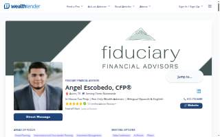 Fiduciary Financial Advisors website