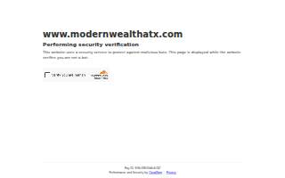 Modern Wealth Strategies website