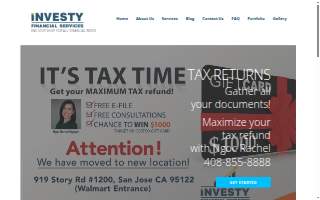 Investy Financial Services website