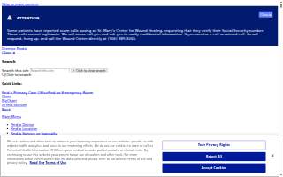 St. Mary's Breast Health Center website