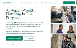 Aspen Wealth Management website