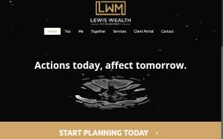 Lewis Wealth Management LLC of Indianapolis website