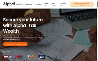 Alpha 1 Tax & Wealth Retirement Planning & Financial Advisors website