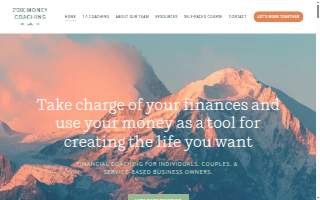 PDX Money Coaching website