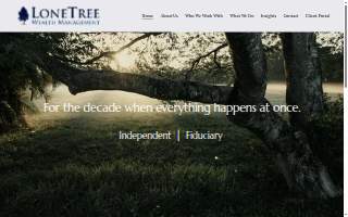 LoneTree Wealth Management website