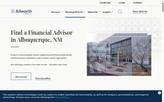 Allworth Financial of Albuquerque website