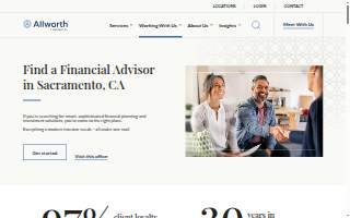 Allworth Financial of Sacramento website