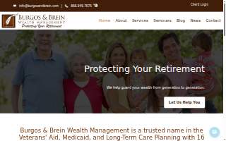 Burgos & Brein Wealth Management website