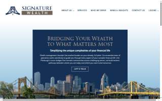 Signature Wealth website
