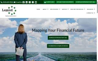 Legend Financial Advisors, Inc. website