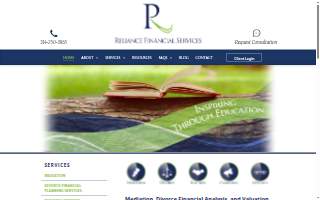 Reliance Financial Services website