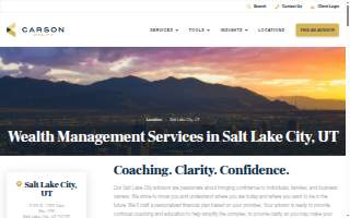 Carson Wealth of Salt Lake City website