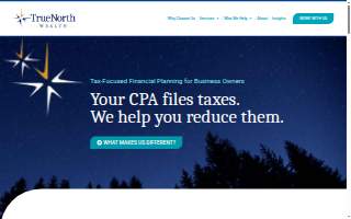 TrueNorth Wealth - Financial Advisors website