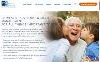 EP Wealth Advisors of Salt Lake City website