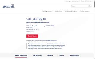 Merrill Lynch Wealth Management of Salt Lake City website