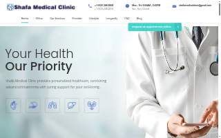 Shafa Medical Clinic - Primary Care, Internist website
