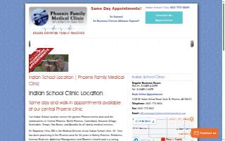 Phoenix Family Medical Clinic - Indian School Clinic website