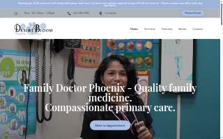 Desert Bloom Family Medicine website