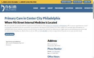Ninth Street Internal Medicine website